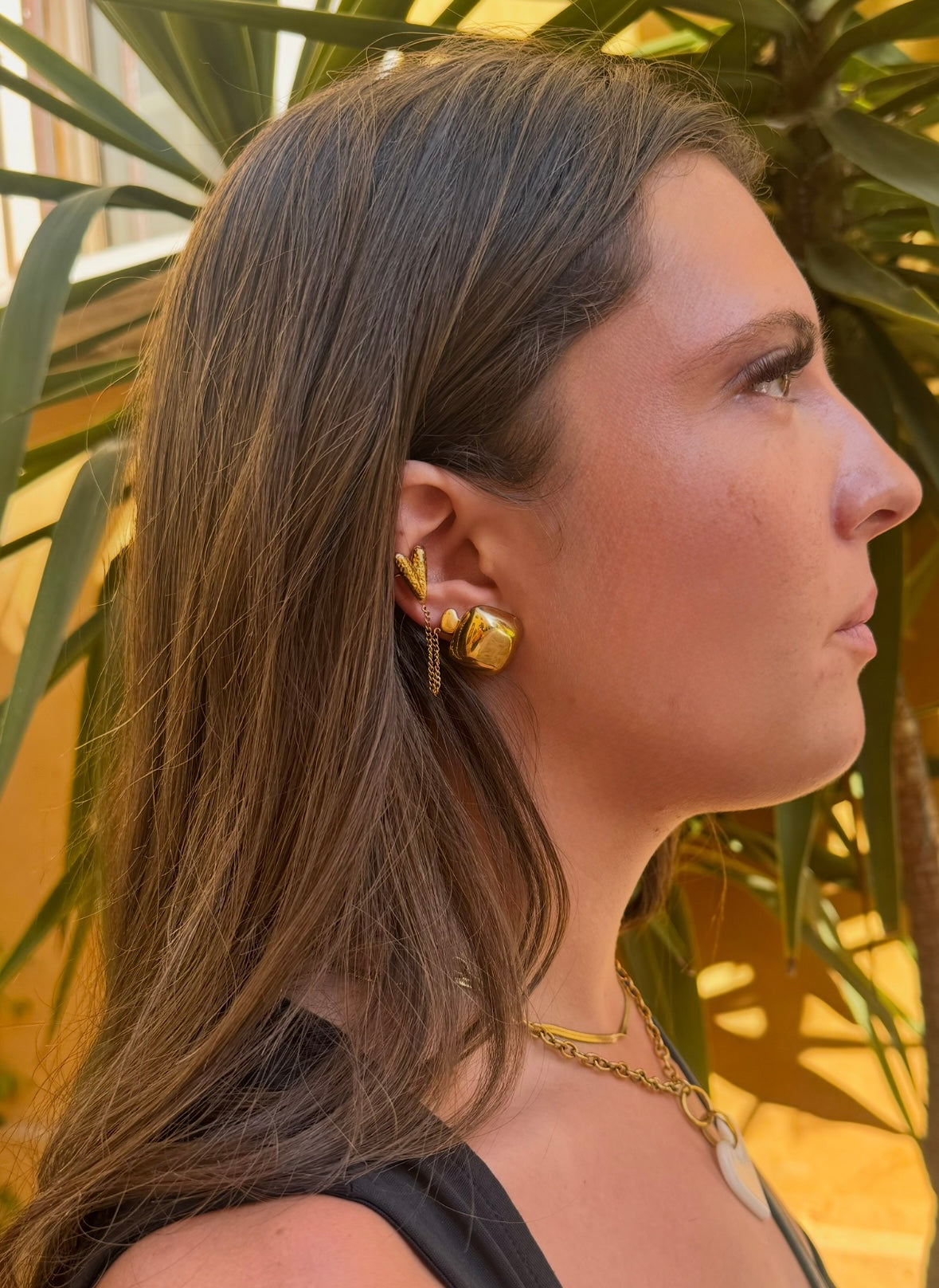 Bague D’oreille Cœur Enchaîné